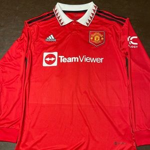 Manchester United 2022/2023 Home Jersey Soccer Long Sleeve Marcus Rashford #10